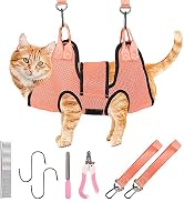 PatiencET Dog Grooming Hammock, Pet Grooming Hammock for Cats & Dogs with Security Strap, Dog Sli...