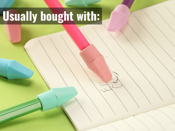 Pencil Top Erasers, Pastel Colors, 120 Pack, Pencil Erasers Toppers