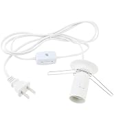 RTNLIT Salt Lamp Cord Replacement with Dimmer Switch, Clip in Himalayan Salt Lamp Cord with E12 L...