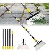 Garden Flat Shovel, Weeding Tool, 60 Inch Multifunctional Garden Cleaning Shovels, Heavy Duty Flo...