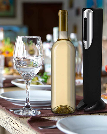 electric wine opener automatic corkscrew bottle cordless rechargeable elegant best gifts christmas