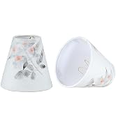 Aspen Creative 51034-2, Empire Clip-On Chandelier Lamp Shade, Off White in Petal Paper, 2 1/2" To...