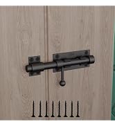 Slide Bolt Gate Latch – 6.3-inch 14mm Thick Slide Bolt Latch – Heavy-Duty 304 Stainless Steel Doo...