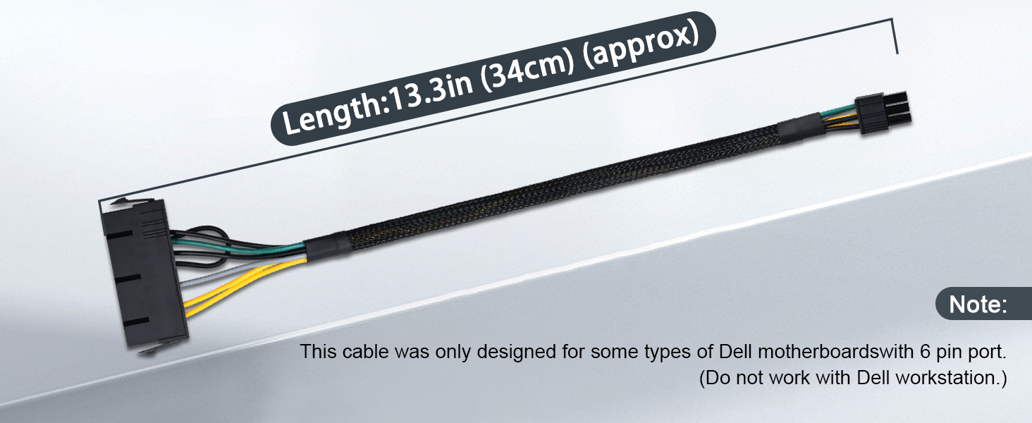 24 pin to 6 pin Dell adapter