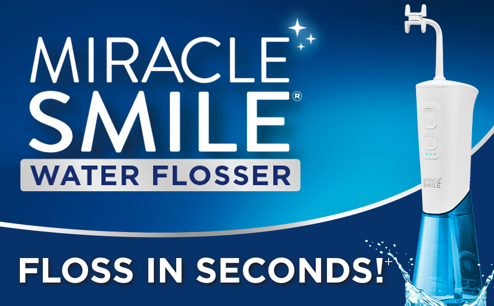 Miracle Smile Water Flosser Deluxe Pro - Floss in Seconds!