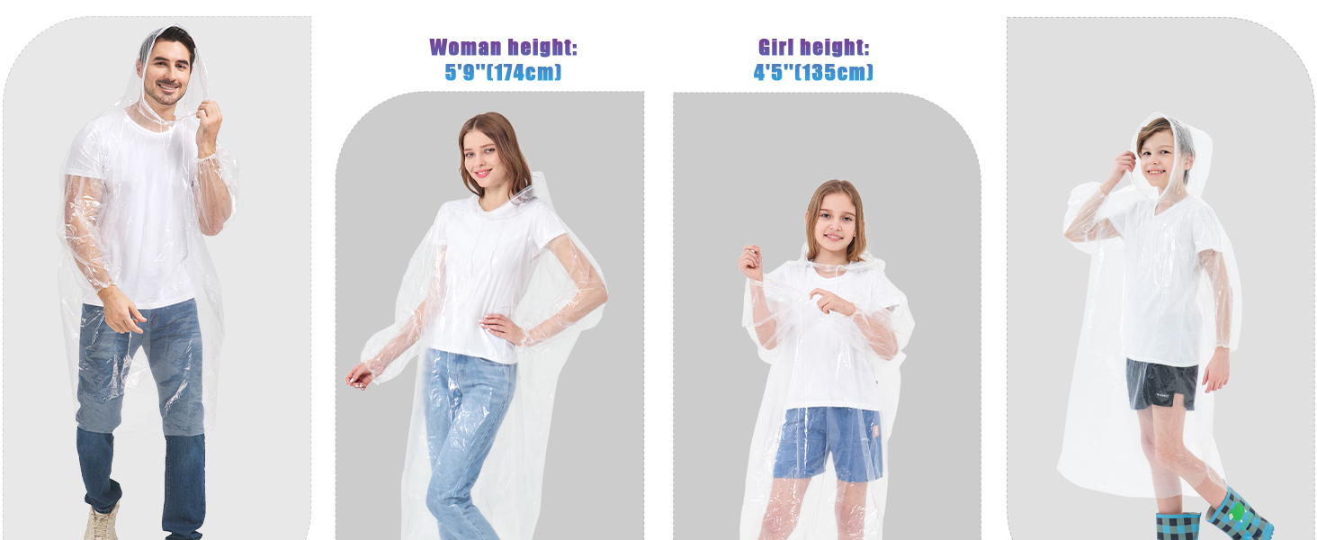 ponchos family pack