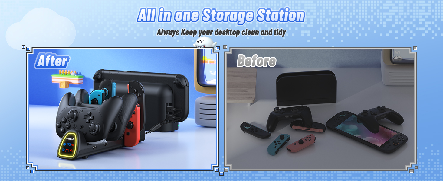 nintendo switch 2 pro controller charging dock