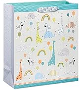 Papyrus 18" Jumbo Gift Bag - Designed by House of Turnowsky (Zoo Animals with Balloons) for Baby ...