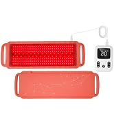 SOLFREE Portable Red Light Therapy Belt for Body Target Areas, Small Silicone Infrared Light Pad ...