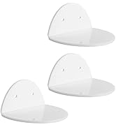 evron Acrylic Floating Shelves for Wall Decor (White, S4.61 T)