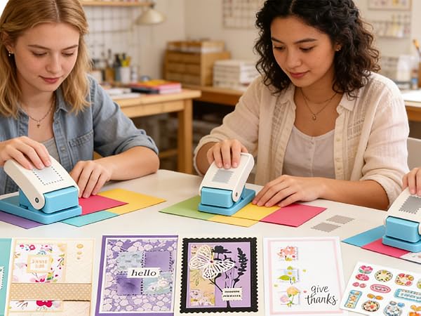 Stamp Punch for Paper Crafts Card Making