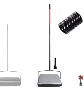 EZ SPARES Quiet Carpet Sweeper,Floor Sweeper with Pig-Bristles,Suitable for Carpet Cleaning Power...