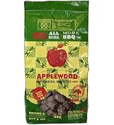 6.5 Lb Oak & Applewood Charcoal Briquettes for Smoking Beef, Pork, Fish, Steaks, Ribs & More, 100...