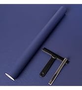 practicalWs Blue Wallpaper Peel and Stick with Tools, Modern Removable Blue Matte Wall Paper for ...