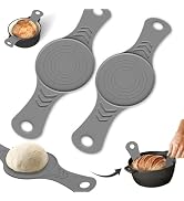 Fiber-Free Silicone Bread Sling for Dutch Oven 2PCS Sourdough Baking Sling Non-Stick Reusable Bak...