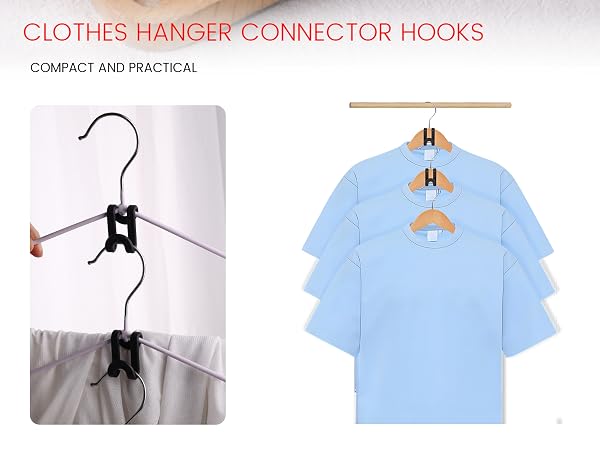 Clothes Hanger Connector Hooks