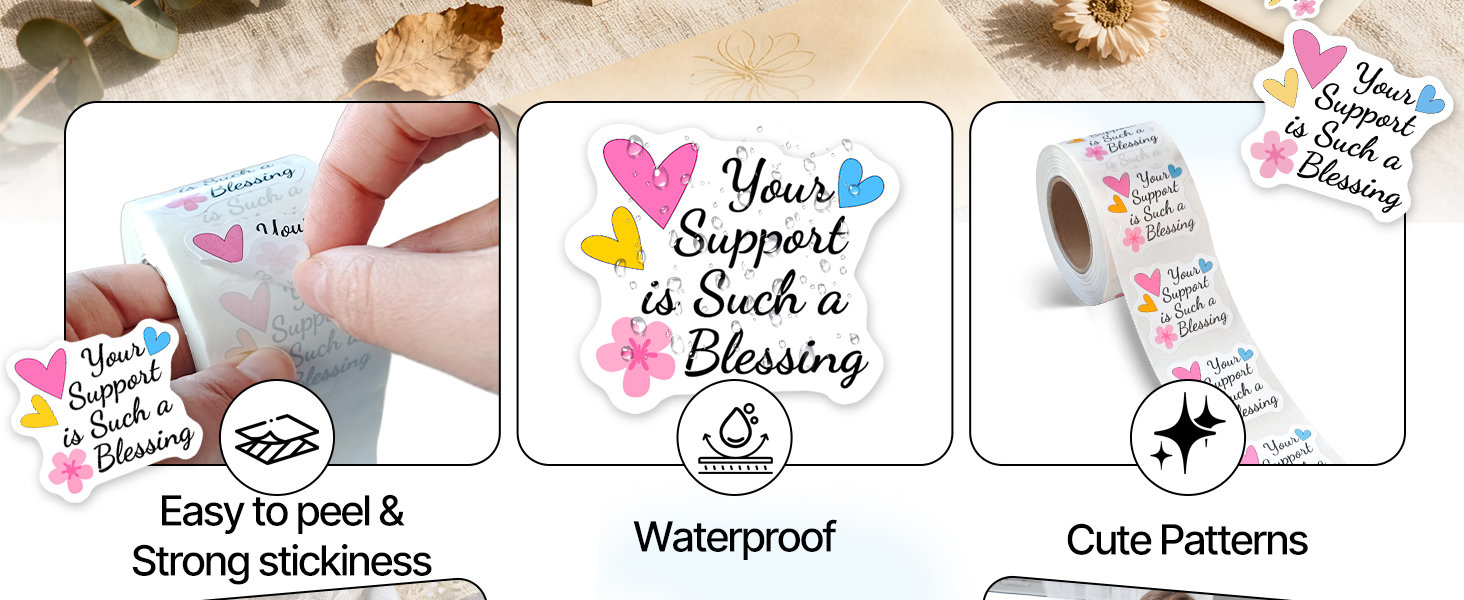 Thank You Stickers for business