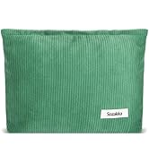ZLFSQR Corduroy Makeup Bag for Women Small Corduroy Cosmetic Bag Large Cute Travel Makeup Pouch f...