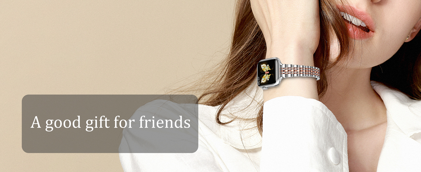 Stainless steel watch band