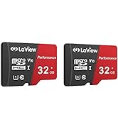 LaView 32GB Micro SD Card 2 Pack, Micro SDXC UHS-I Memory Card – 95MB/s,633X,U3,C10, Full HD Vide...