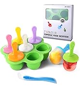 JBYAMUS Silicone Popsicle Molds, Ice Pop Molds, Storage Container for Homemade Food, Kids Ice Cre...