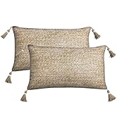 Honeycomb Outdoor Lumbar Toss Pillow Set, 12