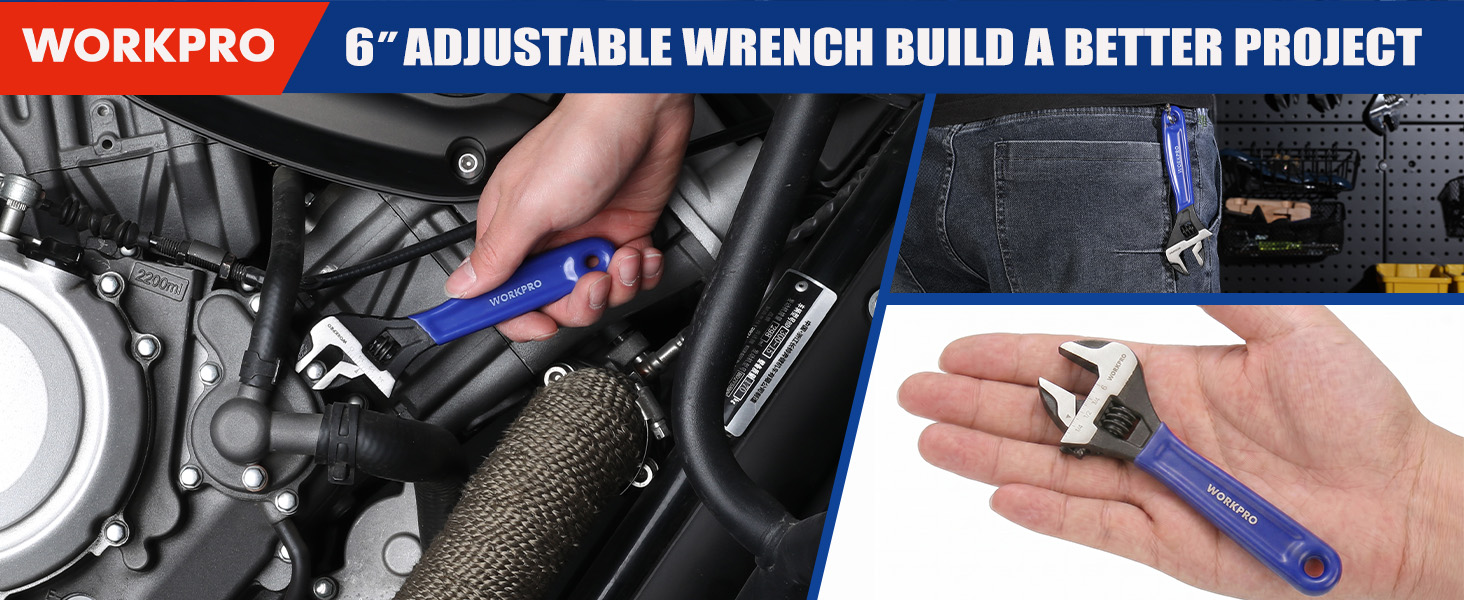 6 INCH ADJUSTABLE WRENCH