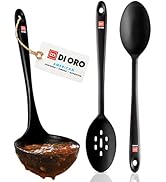 DI ORO Silicone Ladle & Spoons for Cooking – Large Kitchen Spoons for Mixing, Serving, & Stirring...