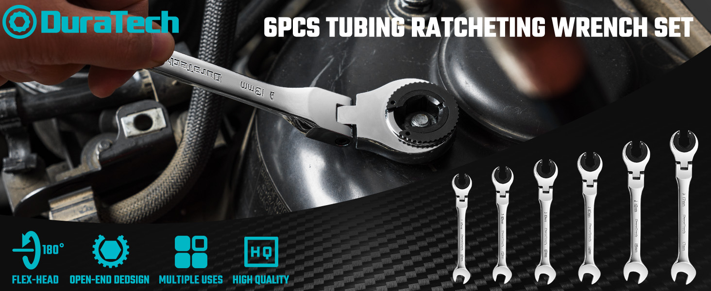 open end ratcheting wrench set combination wrench set Tubing Wrench Set