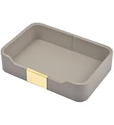 XNONE Leather Jewelry Tray Desktop Storage,Luxury Perfume Tray Nightstand Organizer Entryway Deco...