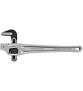 DURATECH 14-inch Aluminum Offset Pipe Wrench, Adjustable Plumbing Wrench | 2" Jaw Capacity, Heavy...