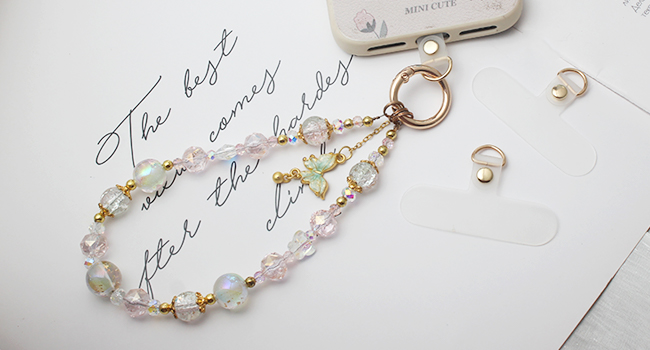 crystal cell phone charms