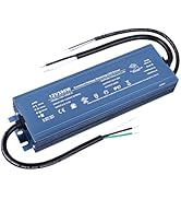 BENLUN Constant Voltage 12V 300W 25A Dimmable LED Driver, Waterproof IP67 Transformer, AC 110V Tr...
