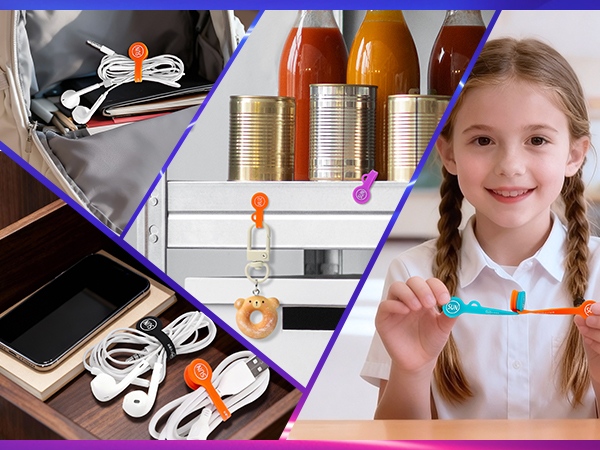 magnetic cable clips cord organizer holders