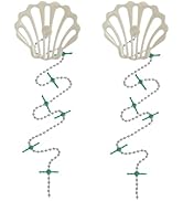 ?DrainWig Shower Drain Hair Catcher – Disposable White Ocean (2-Pack) – No-Touch Hair Removal for...