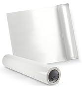 Self Laminating Film Anti-UV Vinyl (12”x15ft Glossy): Clear Vinyl Roll Laminating Paper - Self Ad...