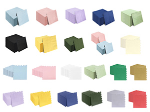 scalloped napkins disposable cocktail napkins party napkins beverage dessert birthday bar napkins