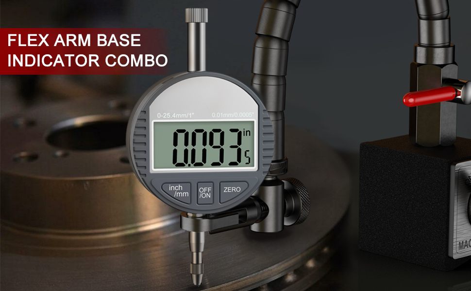 Digital Dial Indicator with Magnetic Base