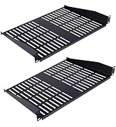 Pxoerzy 2PCS 1U Server Rack Shelf, Suitable for 19
