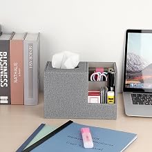 Multifunctional Cube Tissue Box for Office Desk