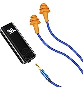 Bluetooth Ear Plugs Headphones for Work, Wireless Earbuds with 60H Battery Bluetooth Adaptor, Noi...