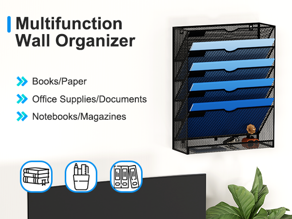 wall mail organizer holder