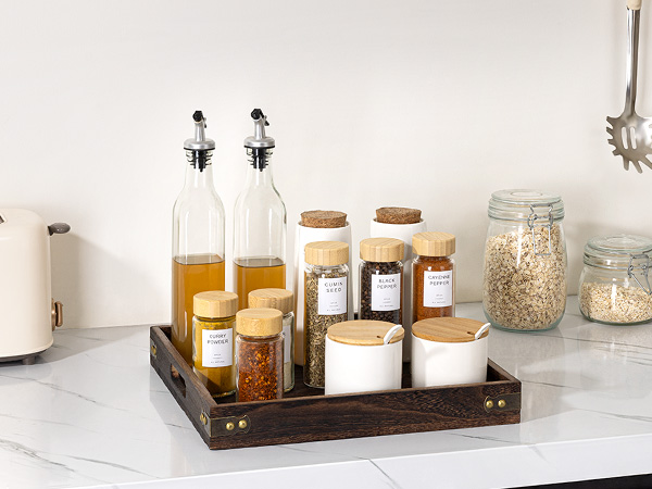 serving tray with handles