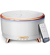 500ML Large Capacity Essential Oil Diffuser, Ultrasonic Aromatherapy Diffuser with 7 Color LED Li...