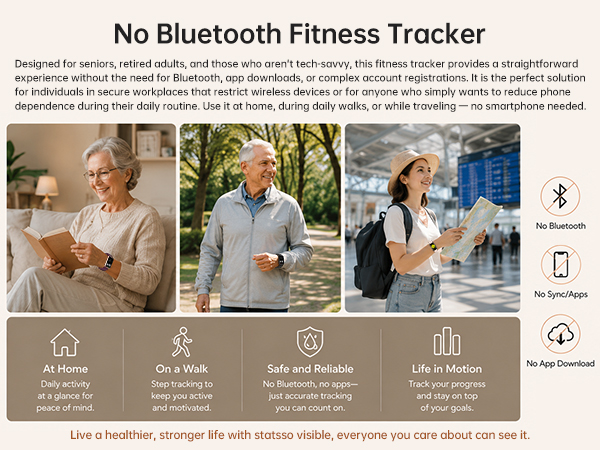 No Bluetooth Fitness Tracker
