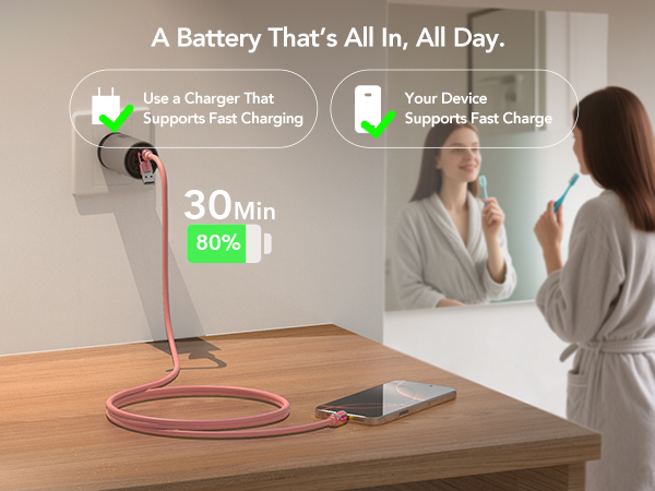 MFish 4-in-1 Universal USB Charging Cable with Carrying Case