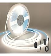 AUZIWE COB LED Strip, White LED Strip Lights 32.8ft, Neutral White 4000K LED Light Dimmable LED S...