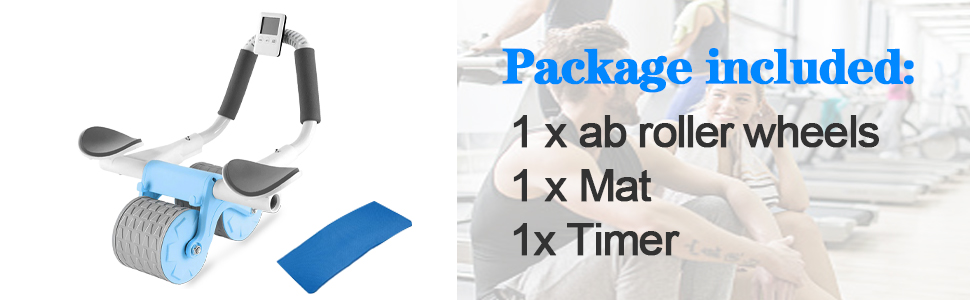 2023 New with timer Ab Abdominal Exercise Roller Elbow Support