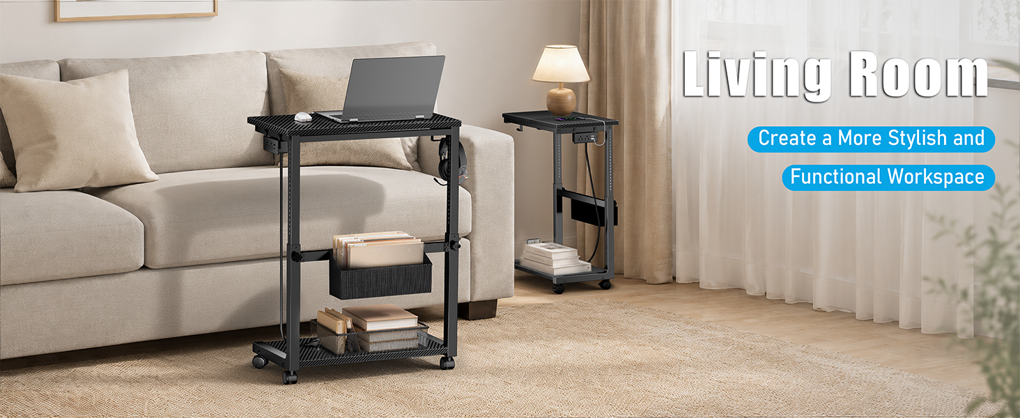 rolling gaming tower stand