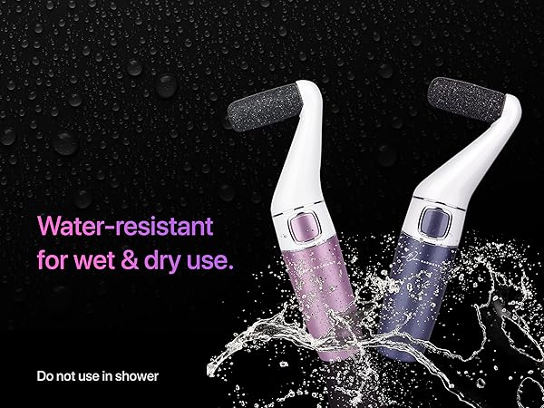 water-resistant pedicure tools for wet and dry use - smooth and soft feet for real comfort every day
